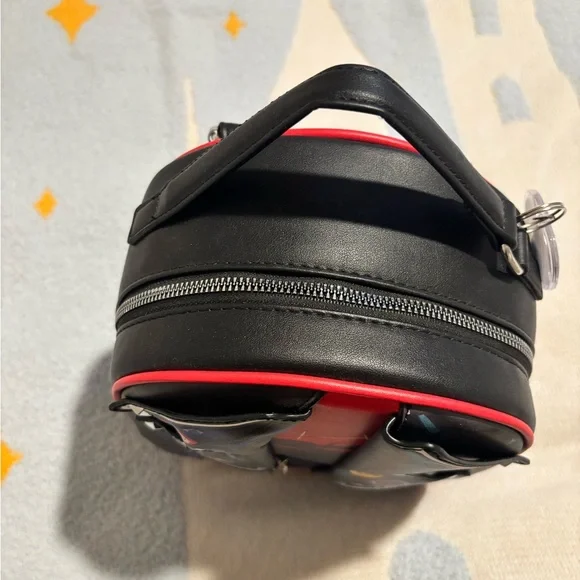 Her Universe Black and Red Motorcycle Jacket Backpack